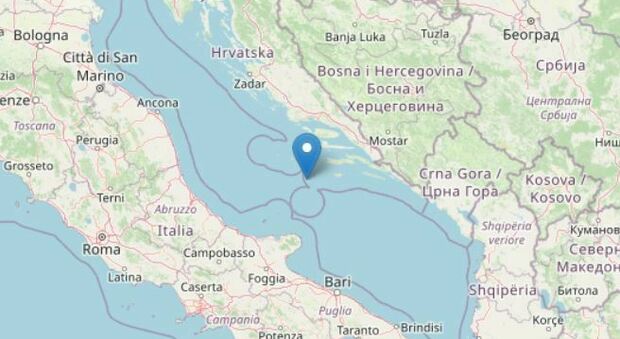Un'altra scossa nel mare Adriatico ma cresce la magnitudo: stavolta ha raggiunto i 3.7