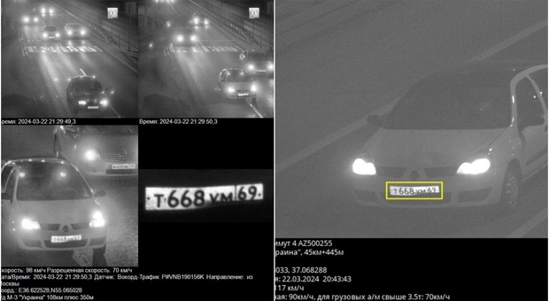 Attentato a Mosca, l'auto dei terroristi in fuga fotosegnalata dopo l'attacco (ma non fermata per oltre 500 km): ecco dove era diretta