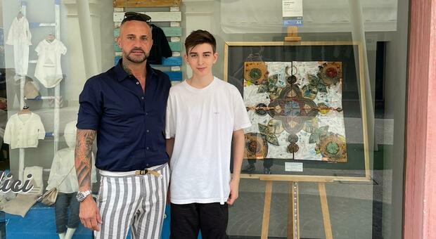 Tommaso, artista a 14 anni: «Terapia per superare l'ansia da lockdown»