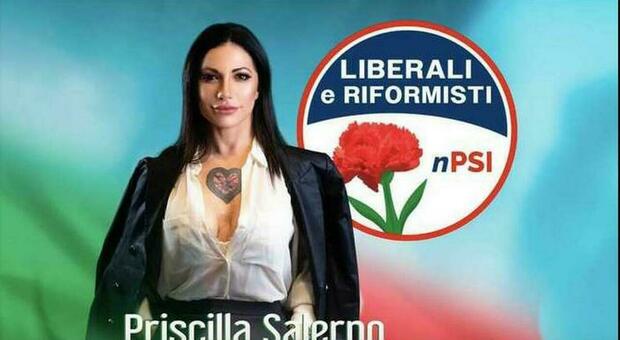 Priscilla Salerno, un'attrice hard candidata alla Regione Lombardia. «Porterò l'educazione civica e sessuale a scuola»