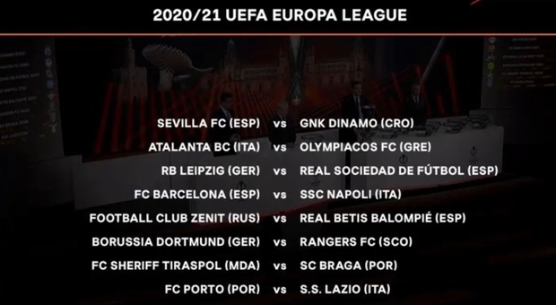 Diretta sorteggio Europa League dalle 13: dove vederlo in tv e in streaming