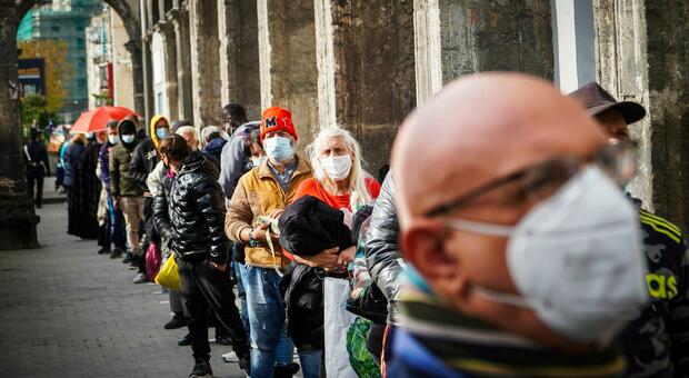 Covid, allarme povertà dalla Caritas di Roma: «consegne +600%»