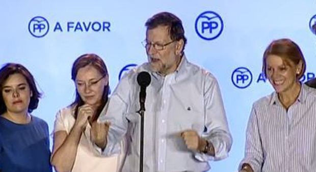 Elezioni, Spagna, Rajoy: «Rivendichiamo il diritto di governare»