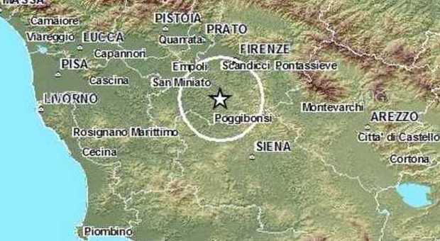 Toscana, serie di scosse di terremoto nella zona ​del Chianti: la più forte di magnitudo 3.7
