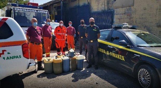 Carburante agricolo sequestrato donato alla Protezione civile di Capua