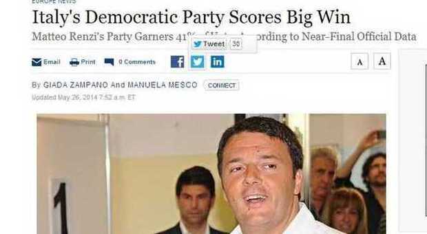 Elezioni europee, la vittoria del Partito democratico di Renzi sulla stampa internazionale