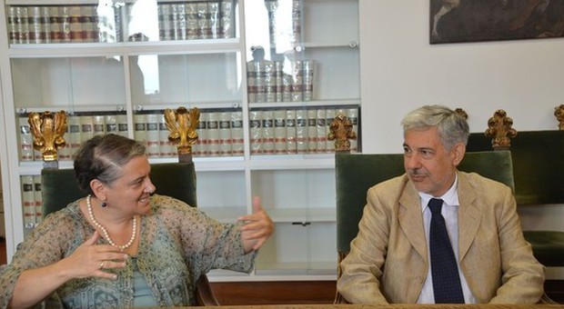 IL sindaco Mancinelli con il sovrintendente Gizzi