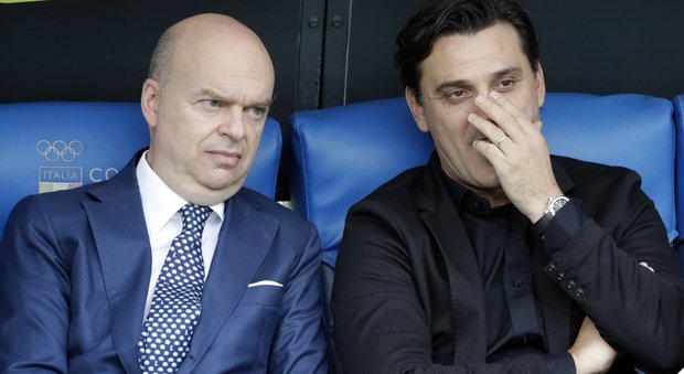 Milan, confronto Montella-dirigenza dopo la sconfitta con la Sampdoria