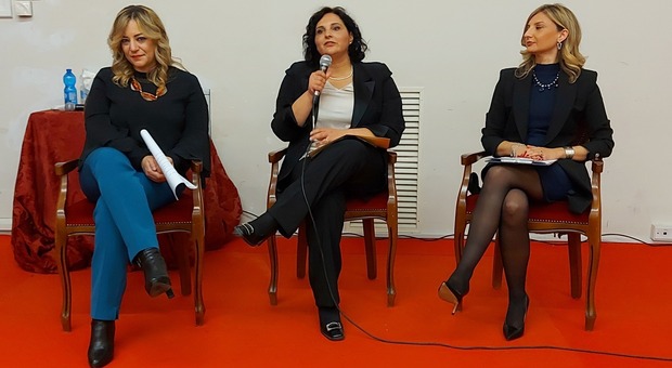 Le relatrici, da sinistra, Maria Luigia Grillo, Antonella Liberatori e Valentina Di Marco