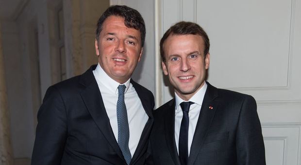 Renzi da Macron: fronte comune contro gli antieuropeisti Salvini e Le Pen