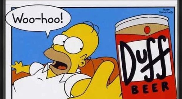 Taroccata la birra dei Simpsons, sequestrata la finta Duff