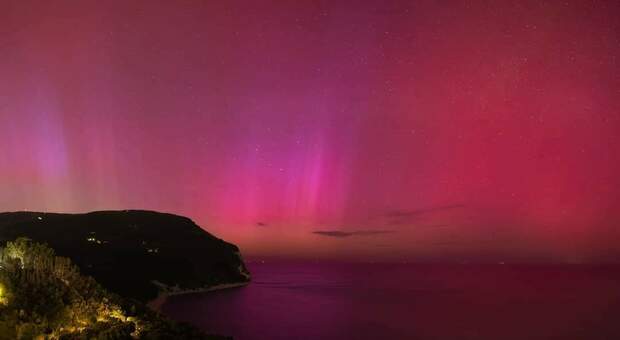 Aurora boreale anche stasera? Ecco perché dalle 22 bisognerà guardare il cielo a nord (Foto Nicolò Ubalducci)