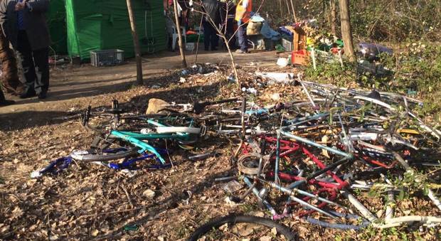 Il cimitero di bici rubate a Monfalcone