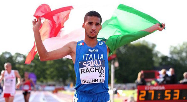 L'immagine di Yassine Rachick agli europei under 23 2015 dove ha conquistato il bronzo nei 10.000
