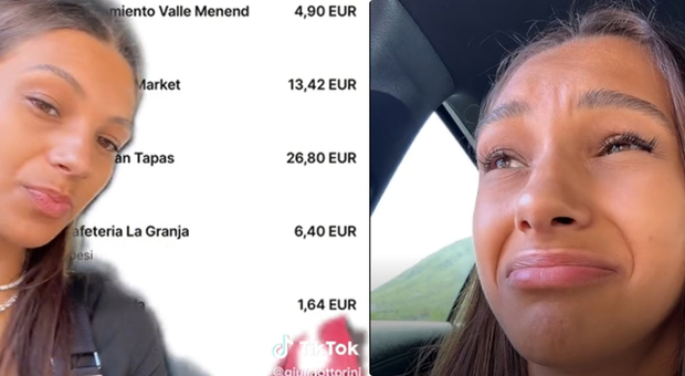 Giulia Ottorini, il conto in banca dell'influencer: «Ho speso 30mila euro in quattro giorni», e il video è virale su Tik Tok