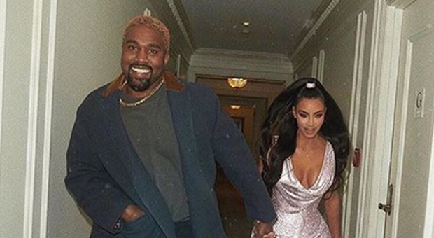 Kanye West e Kim Kardashian (Instagram)