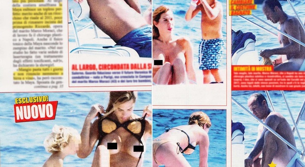 Veronica Maya e il marito nudi al mare: topless da urlo in barca Le Foto
