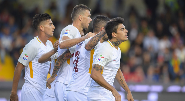 Benevento colabrodo, altri 4 gol: la Roma passeggia con Dzeko