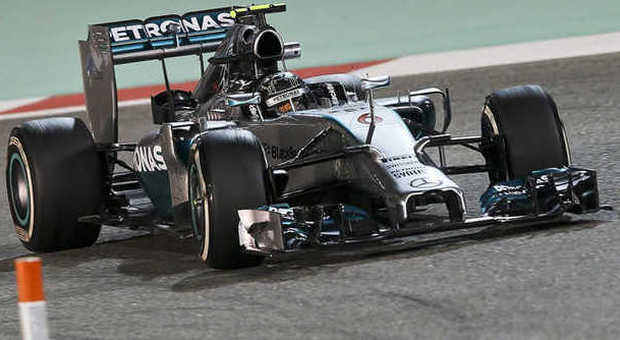 La Mercedes W05 di Nico Rosberg a Sakhir