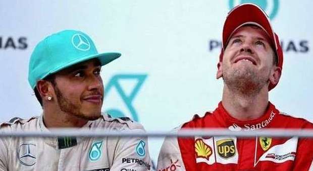 Lewsi Hamilton e Sebastian Vettel