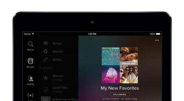 Spotify si rifà il look per gli iPad, versione ad hoc per i tablet della Mela