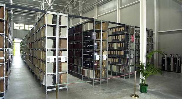 Un sezione dell'Archivio del Comune