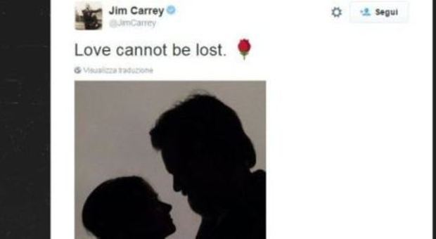Il messaggio di addio di Jim Carrey all'ex Cathriona
