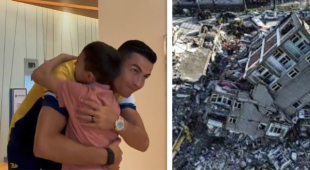 Cristiano Ronaldo, l'incontro con il bambino siriano sopravvissuto al terremoto: «È un sogno»