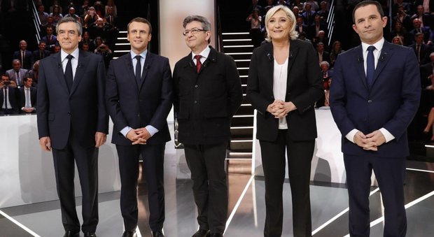 Francia, primo dibattito in tv per l'Eliseo, Macron il più convincente: "Io qui per rinnovare il Paese"