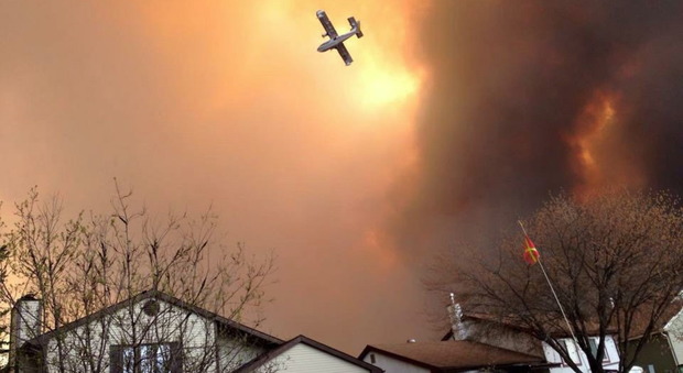 Canada, violento incendio in Alberta: il fuoco minaccia le case, 60 mila evacuati
