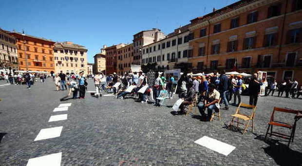 Roma, stop alla giungla dei pittori: «A piazza Navona solo in 25»