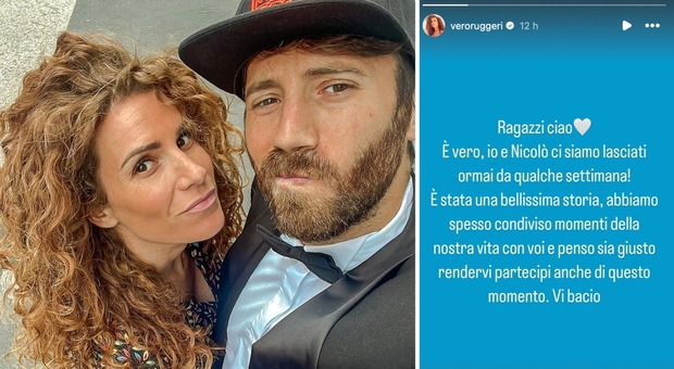 Veronica Ruggeri E Nicolò De Devitiis, Amore Finito: L'annuncio Social ...