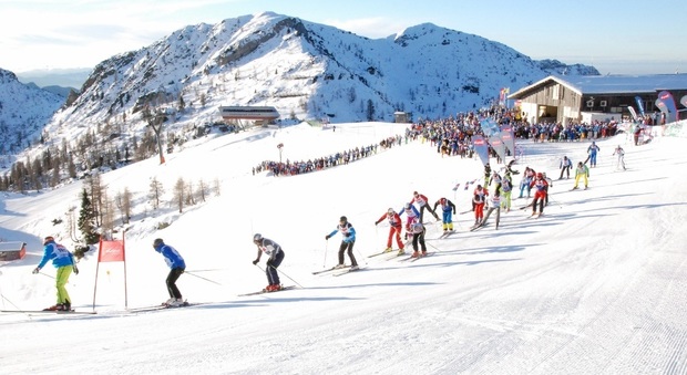 La gara di sci più lunga del mondo a Nassfeld Pramollo