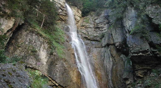 La cascata sul "ru de Rasola" a Borca di Cadore