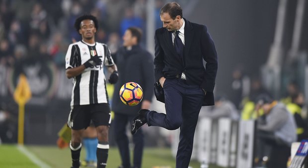 Juventus, Allegri: «Nessuna fuga, Roma e Milan devono ancora giocare»