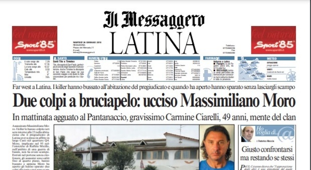 Si pente Pradissitto: Massimiliano Moro fu ucciso dai clan Ciarelli e Di Silvio