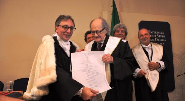 Morto Gregoretti, il ricordo della laurea honoris causa al Suor Orsola di Napoli