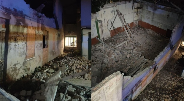 Paura a Stienta, crolla il tetto del teatro: intervengono i vigili del fuoco