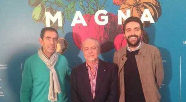 Napoli, Aurelio De Laurentiis visita la mostra «Magna»