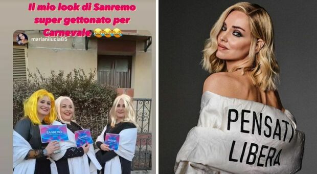 Fedez, Chiara Ferragni non pensa alla crisi ma solo al Carnevale: «Il mio look a Sanremo? Super-gettonato»