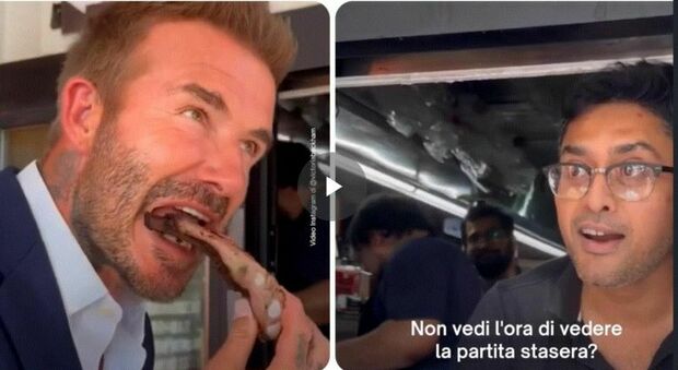 David Beckham e Victoria a sorpresa in un fast food a Dallas; la reazione del cameriere è virale