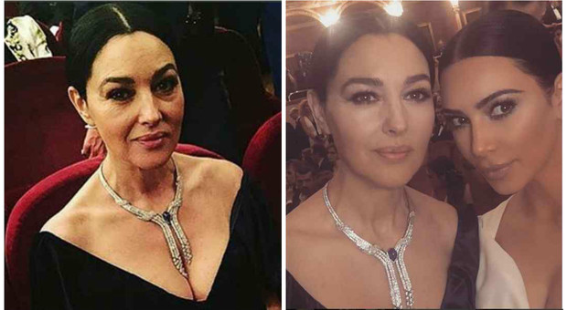 Monica Bellucci, prima e dopo il fotoritocco. Il selfie (malefico) della giovane Kardashian