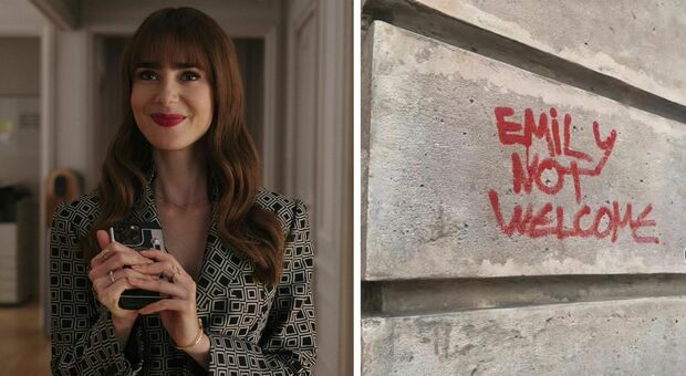 Emily In Paris, scritte choc a Parigi contro la serie tv: «Non sei la benvenuta»