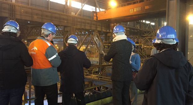 Arcelormittal, lo stabilimento siderurgico di Gand, in Belgio