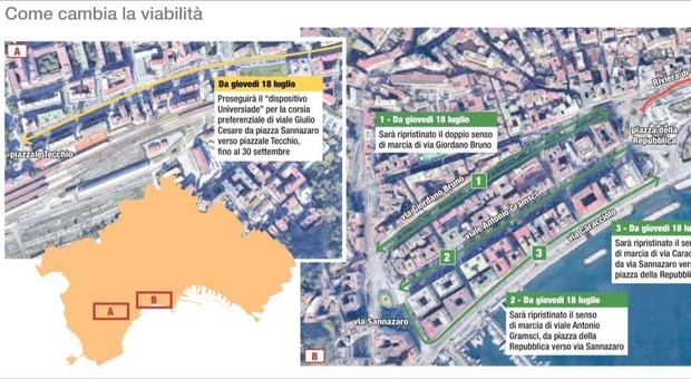 Napoli, fine del caos a Chiaia: via Caracciolo riapre alle auto
