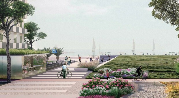 Uno dei rendering del progetto Waterfront