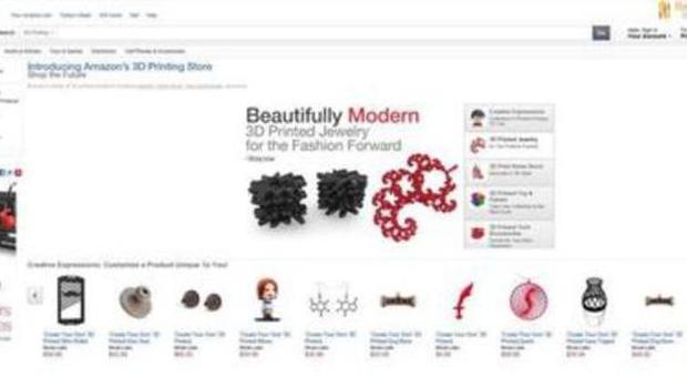 Amazon apre alla stampa 3D per personalizzare i prodotti: Il print 'on-demand'