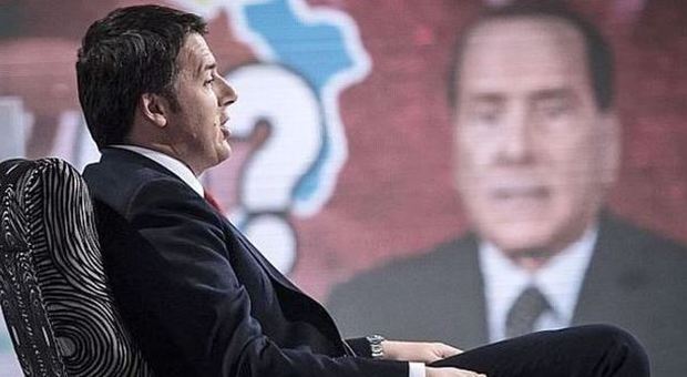Renzi-Berlusconi, sfida tv a distanza. Premier: «Sindacato unitario come in Germania»