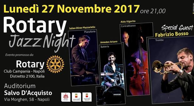 Rotary Jazz Night a via Morghen con Fabrizio Bosso