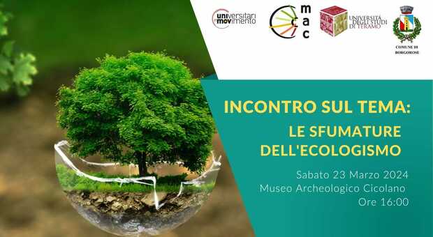 Conferenza sull'ecologismo al Museo Archeologico Cicolano